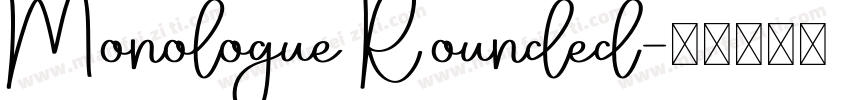 Monologue Rounded字体转换